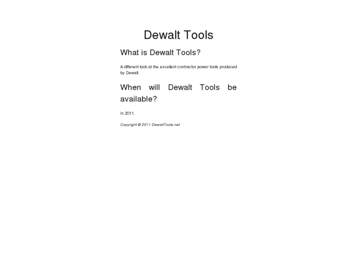 www.dewalttools.net