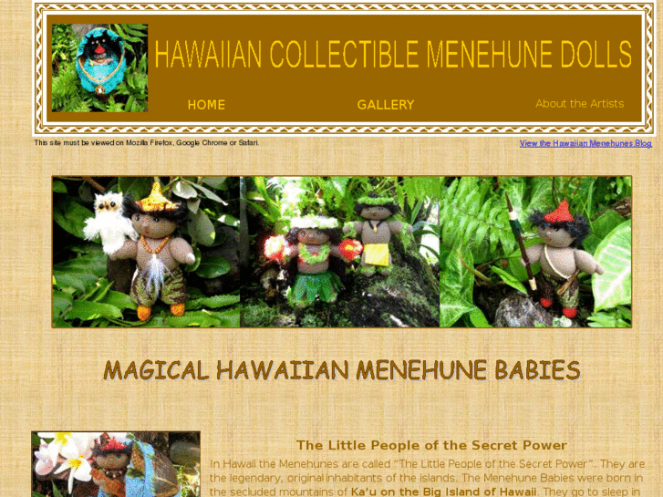 www.hawaiiancollectiblemenehunedolls.com