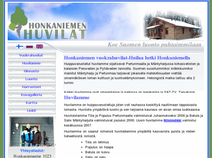 www.honkaniemenhuvilat.fi