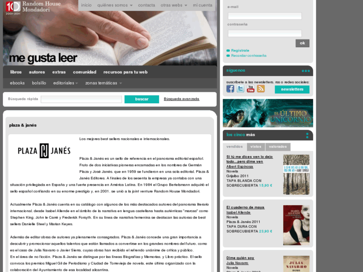 www.megustaleerplazayjanes.com