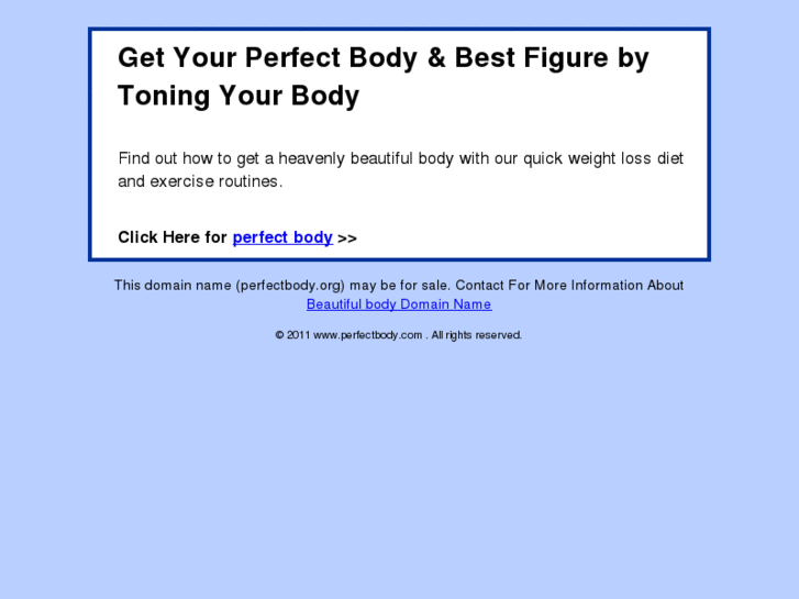 www.perfectbody.org