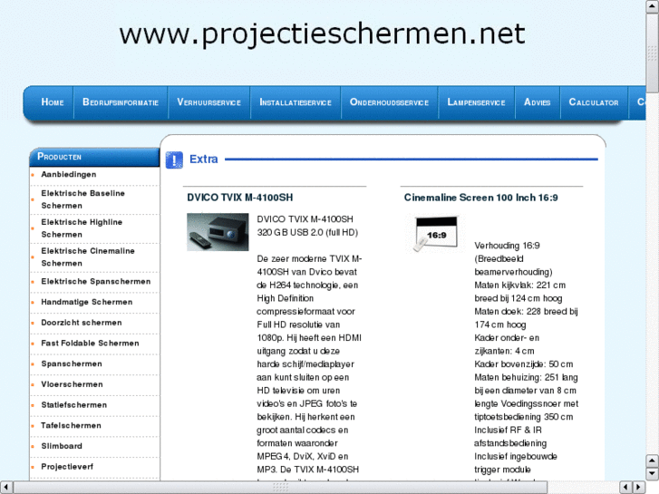 www.projectieschermen.net