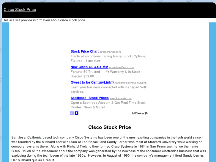 www.ciscostockprice.com