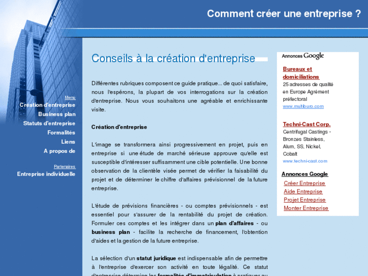 www.creer-une-entreprise.info