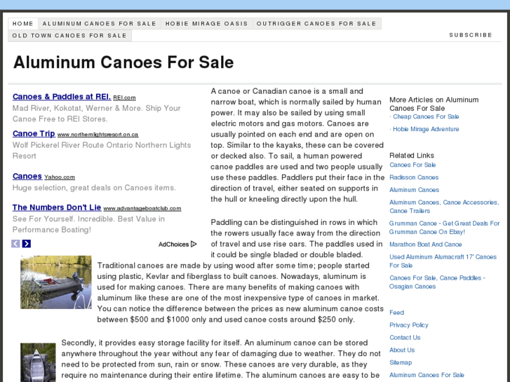 www.aluminumcanoesforsale.com