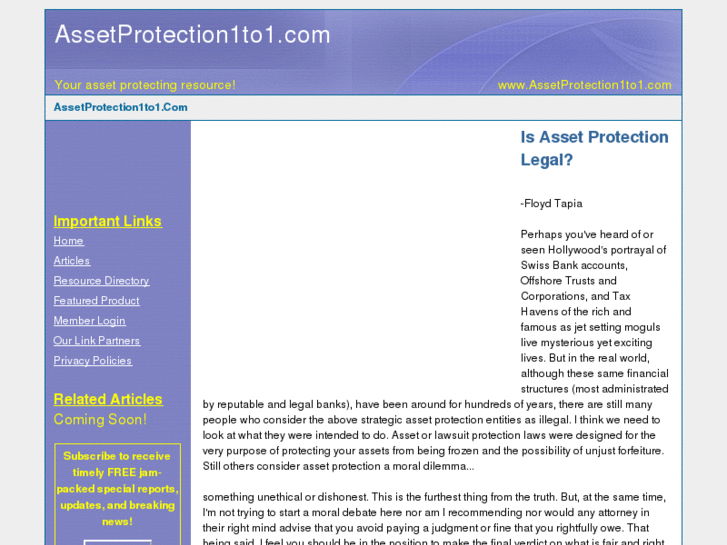 www.assetprotection1to1.com