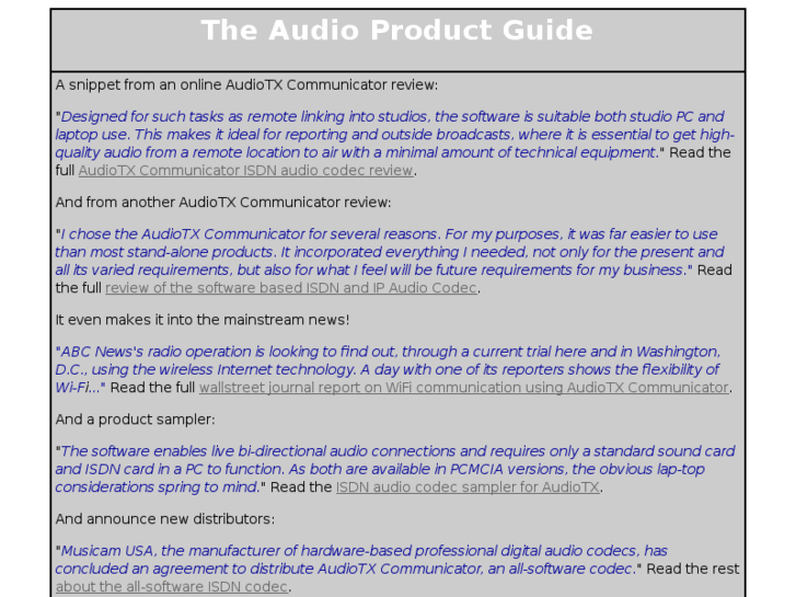 www.audioproductguide.com