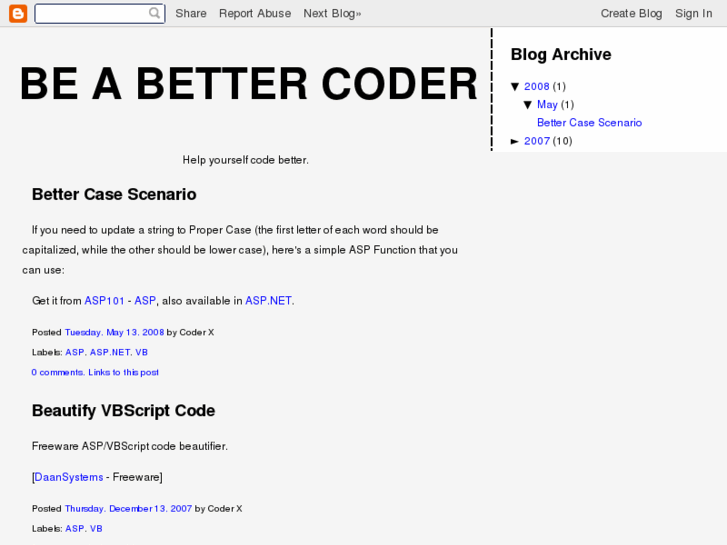 www.beabettercoder.com