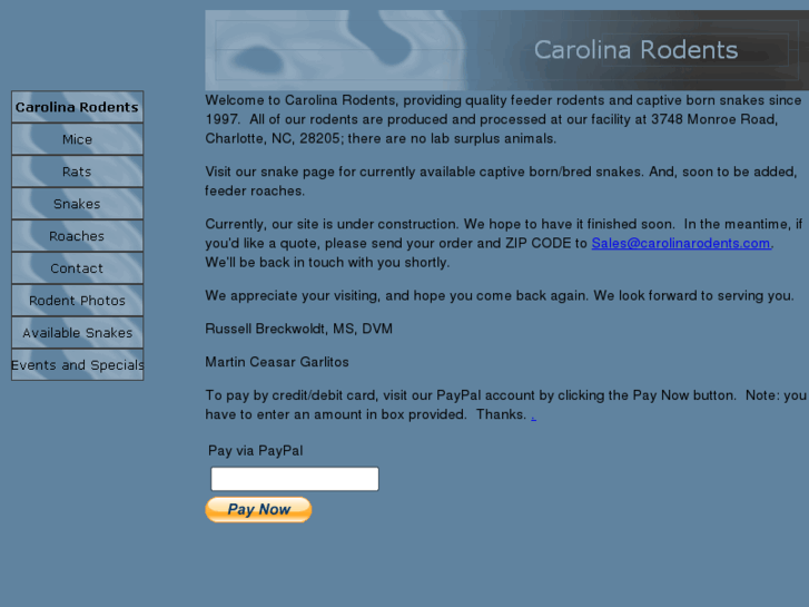 www.carolinarodents.com