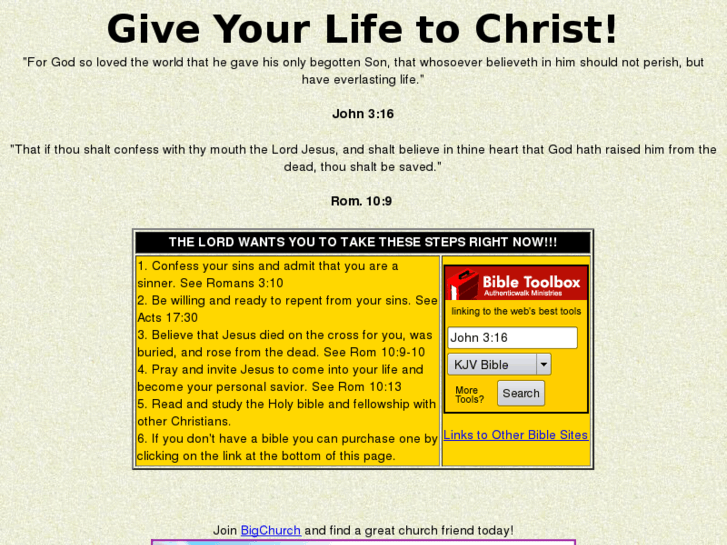 www.giveyourlifetochrist.com