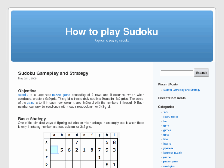 www.howtoplaysudoku.info