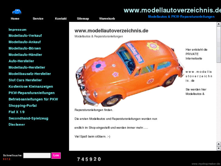 www.modellautoverzeichnis.de