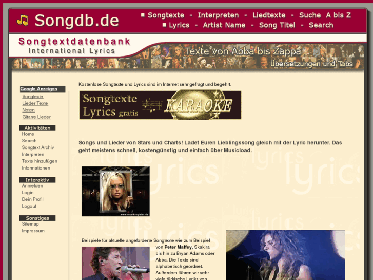 www.songdb.de