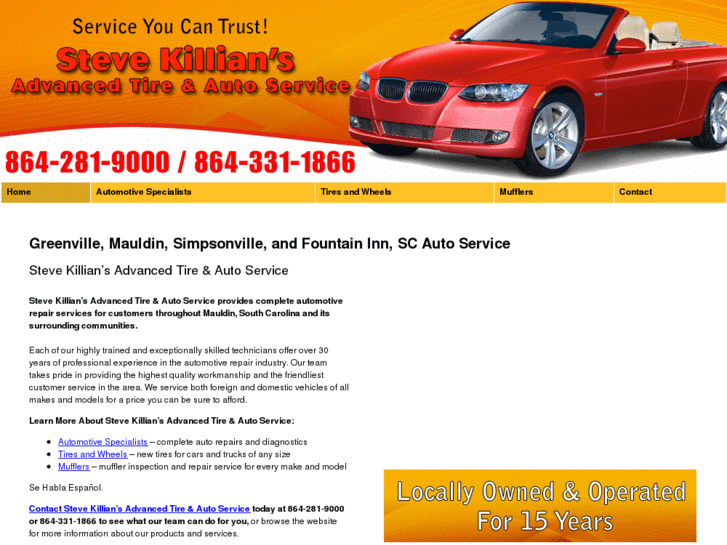 www.stevekillianstireandautoservice.com