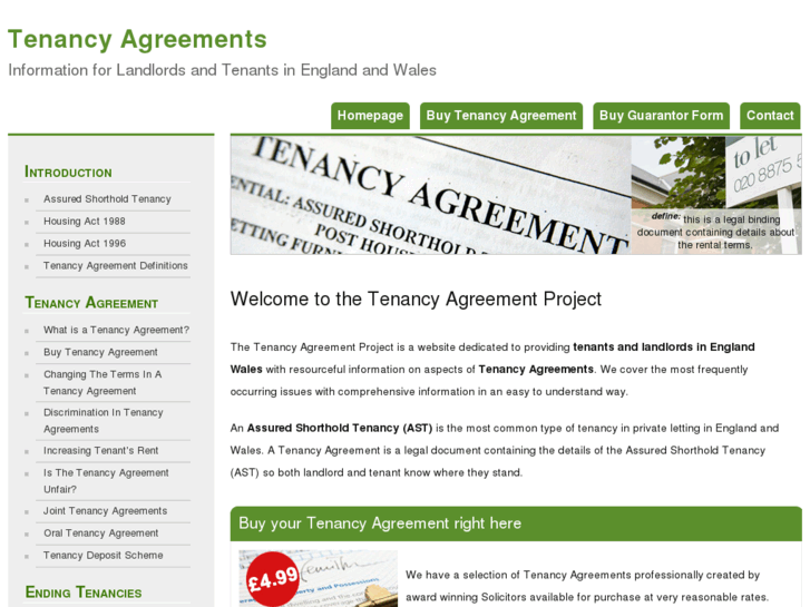 www.tenancyagreementproject.co.uk