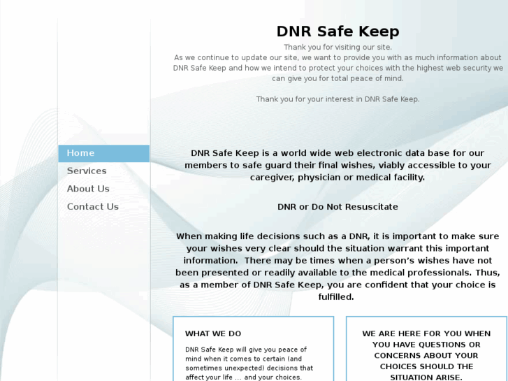 www.dnrsafekeep.com