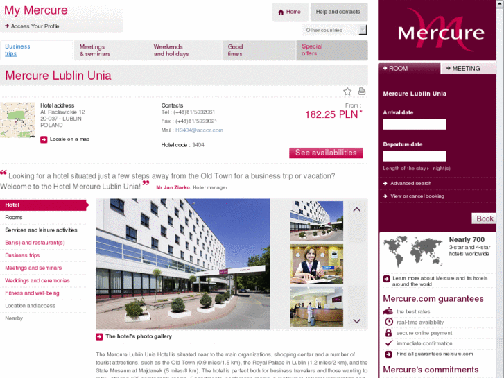 www.mercure-lublin-unia.com