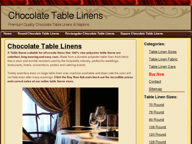 www.chocolatetablelinens.com