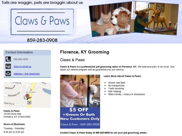 www.claws-pawsgrooming.com