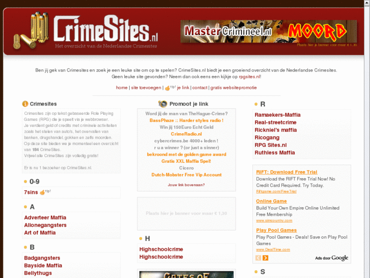 www.crimesites.nl