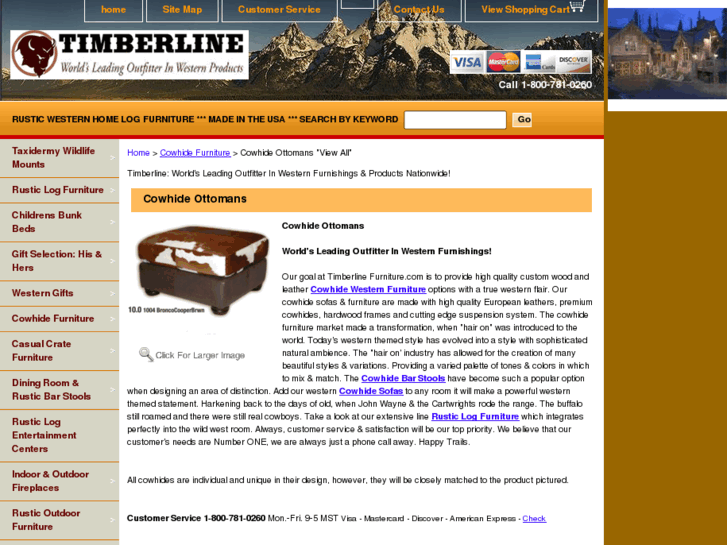 www.cowhideottomans.com