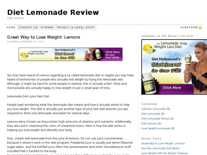 www.dietlemonadereview.org