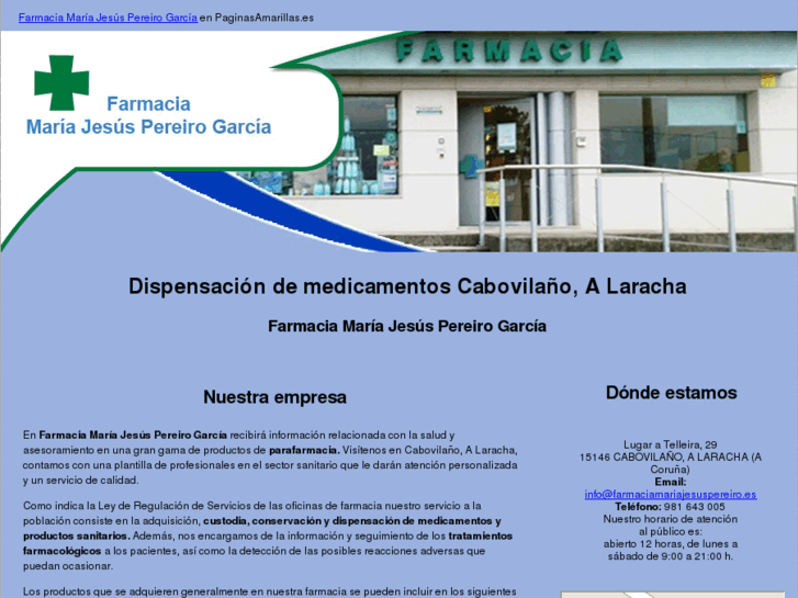 www.farmaciamariajesuspereiro.es