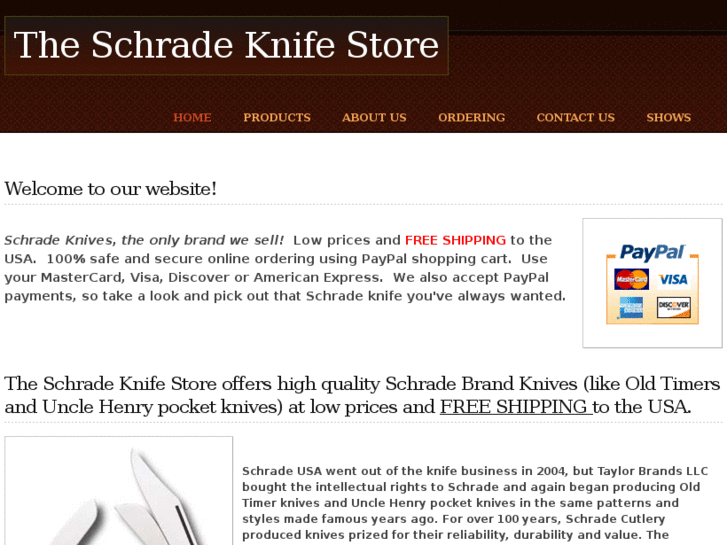 www.schradeknifestore.com