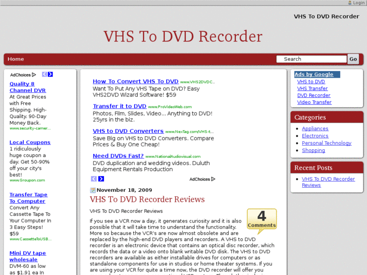 www.vhstodvdrecorder.net