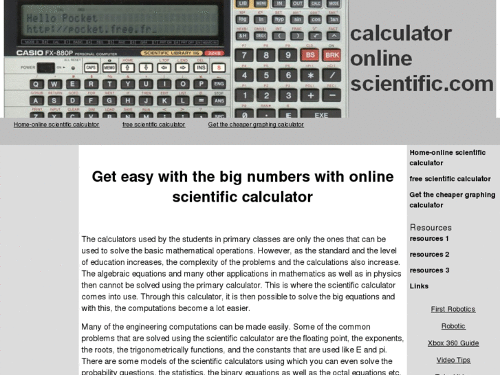 www.calculatoronlinescientific.com
