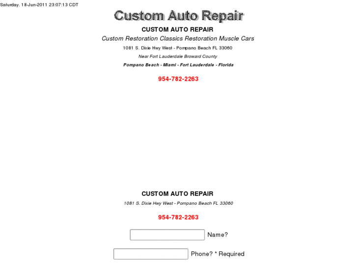 www.customautorepair.mobi