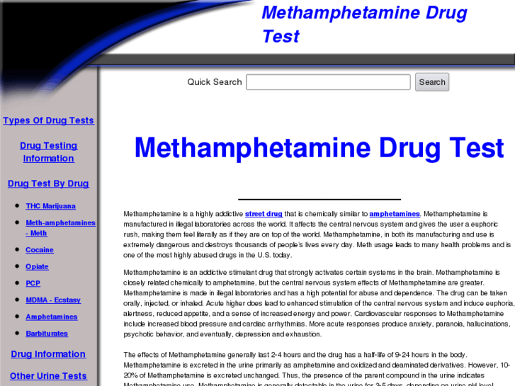 www.methamphetamine-drug-test.com