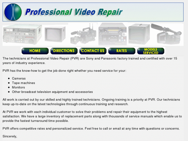 www.professionalvideorepair.com