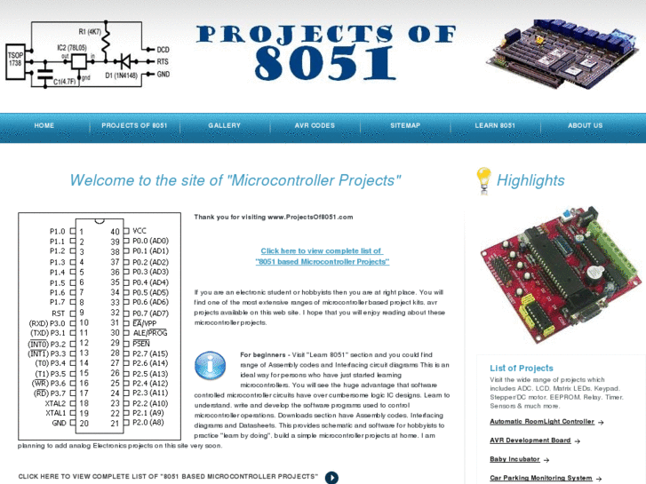 www.projectsof8051.com