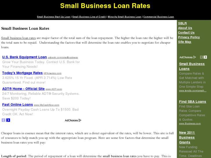 www.smallbusinessloanrates.org