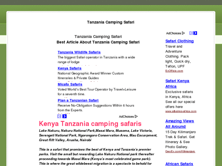 www.tanzaniacampingsafari.com