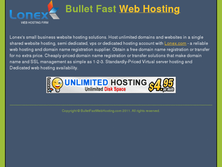 www.bulletfastwebhosting.com