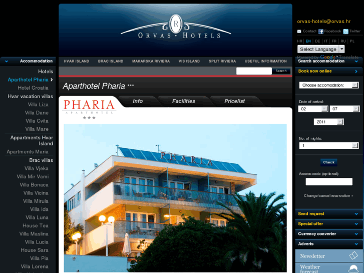 www.hotelpharia-hvar.com