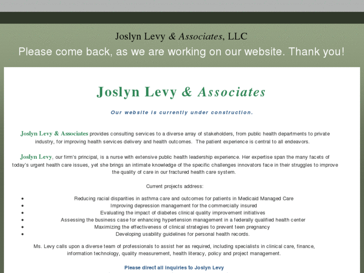 www.joslynlevyassociates.com