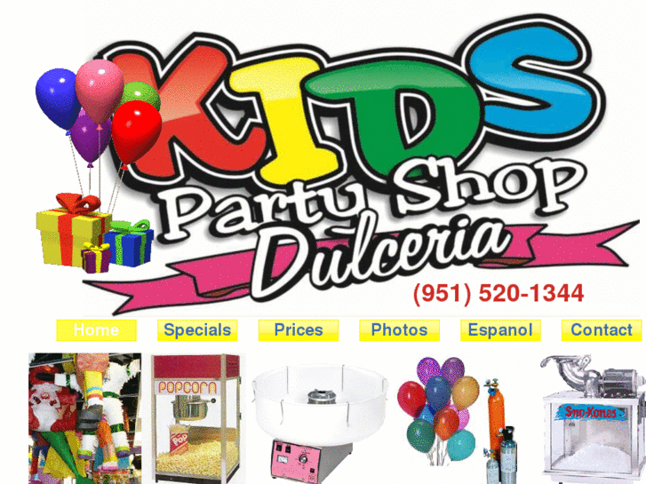 www.kidspartyshopcorona.com