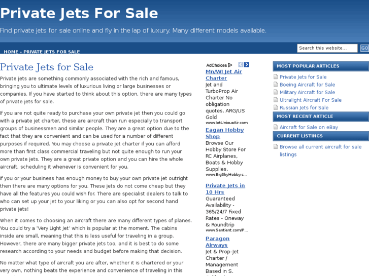 www.privatejetsforsaleonline.com