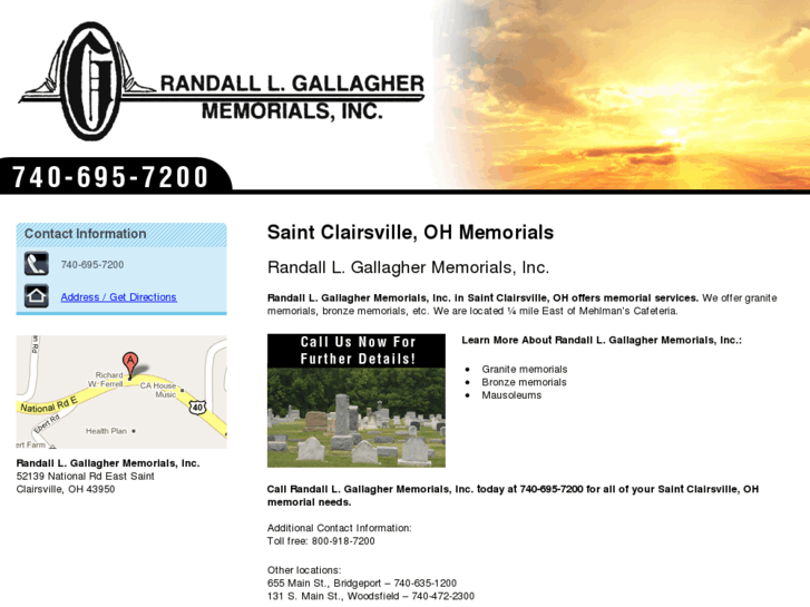 www.randallgallaghermemorials.com