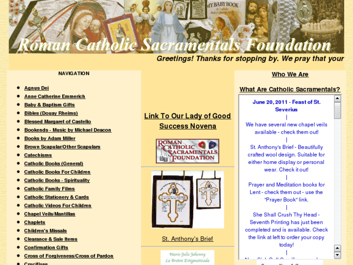 www.sacramentals.net