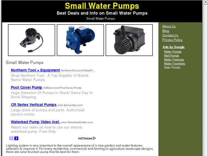 www.smallwaterpumps.net