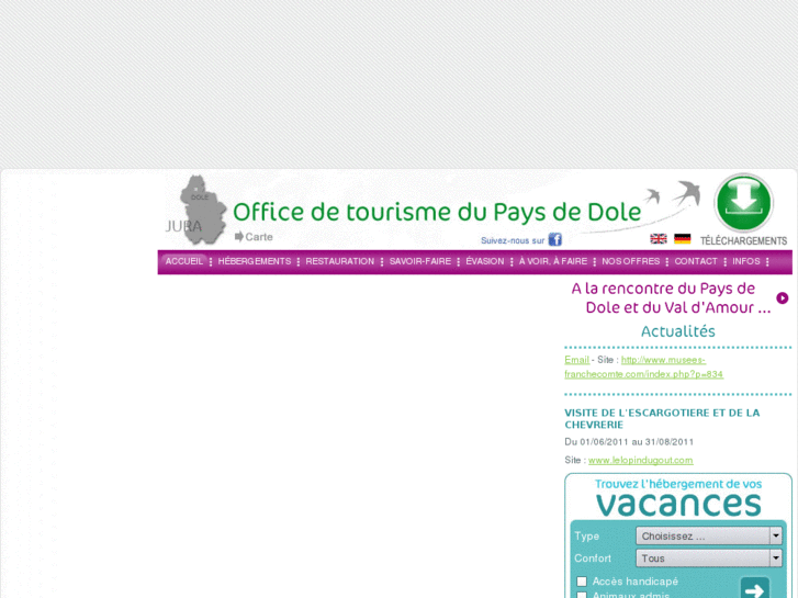 www.tourisme-paysdedole.fr