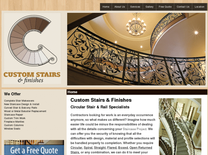 www.customstairsandfinishes.com