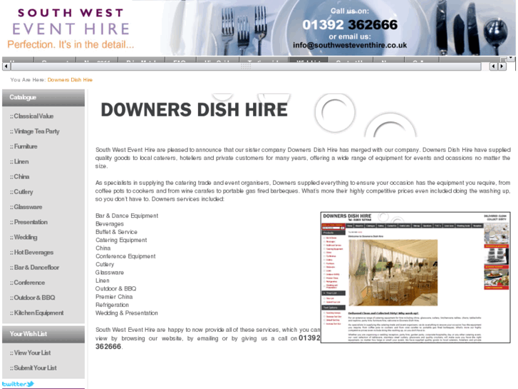 www.downersdishhire.com