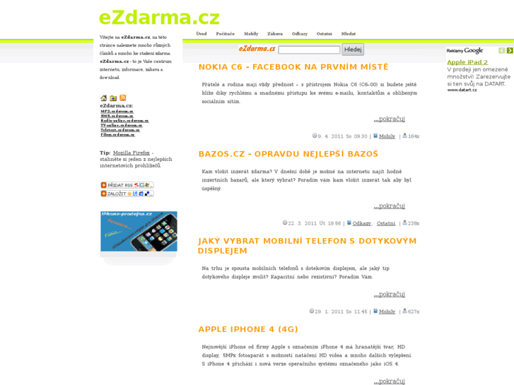 www.ezdarma.cz