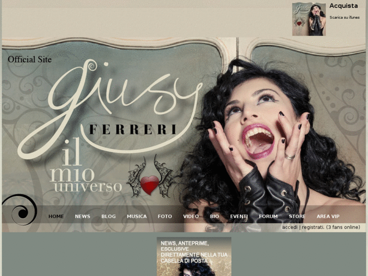 www.giusyferreriofficial.it