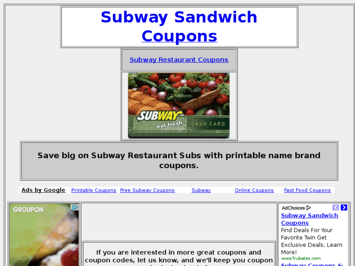 www.subwaysandwichcoupons.com